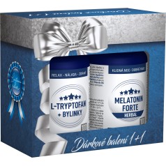 L-Tryptofan + bylinky tob.100 + Melatonin Forte Herbal tbl.100 dárkové balení 1+1 Clinical